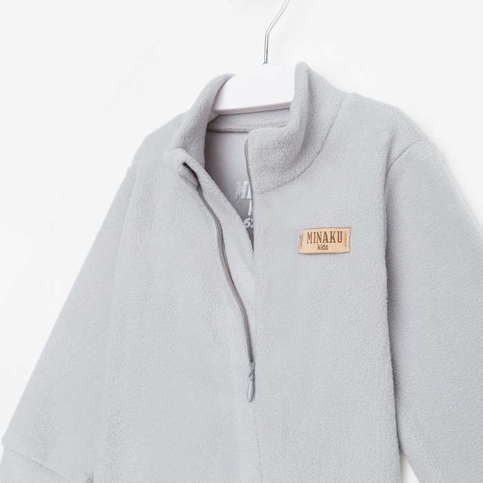 Комбинезон детский MINAKU цвет серый, размер 68-74