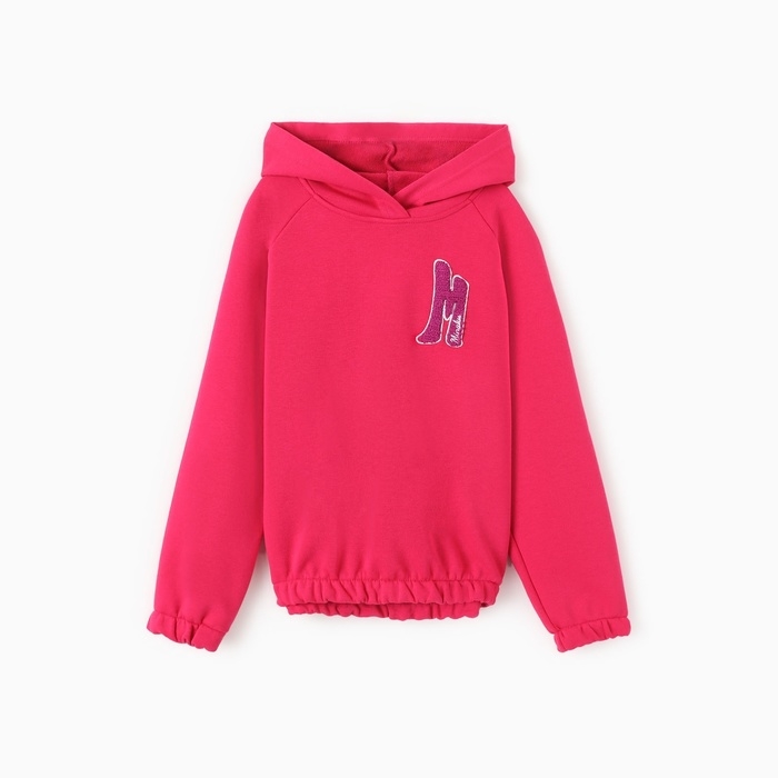 Толстовка (худи) детская MINAKU: Exclusive print, цвет фуксия, рост 164 см Толстовка (худи) детская MINAKU: Exclusive print, цвет фуксия, рост 164 см