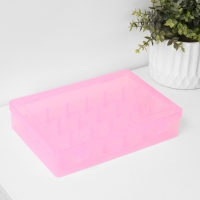 Органайзер для ниток, 24 ячейки, 28&times;19,5&times;6 см, цвет МИКС