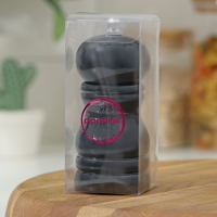 Мельница для специй Доляна «Краски», 11 см, цвет чёрный Мельница для специй Доляна «Краски», 11 см, цвет чёрный