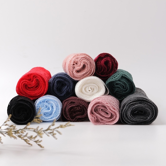 Кружевная эластичная ткань &laquo;Бесконечность&raquo;, 180 мм &times; 2,7 &plusmn; 0,5 м, цвет чёрный