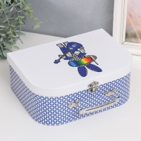 Шкатулка картон сундучок "Заяц-робот с гитарой" 25х10х18,5 см Шкатулка картон сундучок "Заяц-робот с гитарой" 25х10х18,5 см