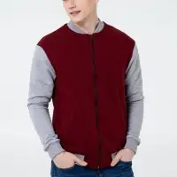 Бомбер College бордовый, размер XS