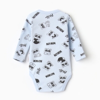 Боди детский, цвет голубой, рост 74 см Боди детский, цвет голубой, рост 74 см