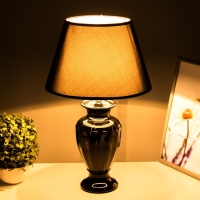 Лампа настольная "Вазалия" 1хЕ27 40Вт черный 28х28х45 см RISALUX Лампа настольная "Вазалия" 1хЕ27 40Вт черный 28х28х45 см RISALUX