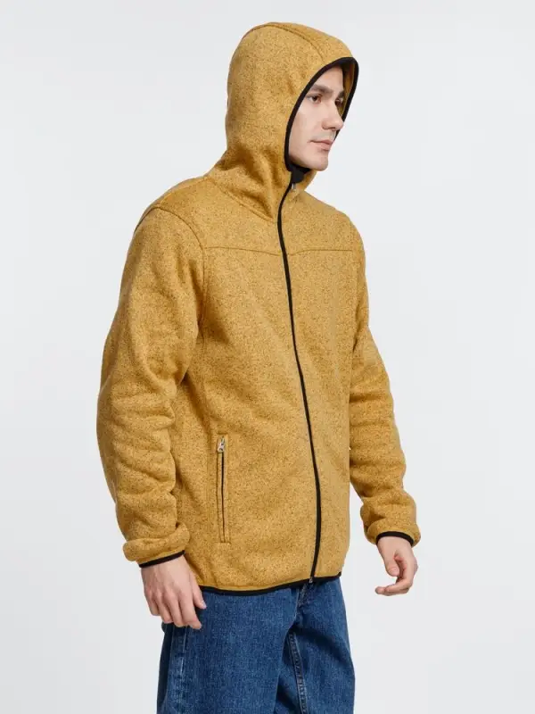 Куртка с капюшоном унисекс Gotland, горчичная, размер S