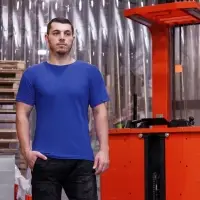 Футболка T-Bolka 180, светлый меланж, размер M