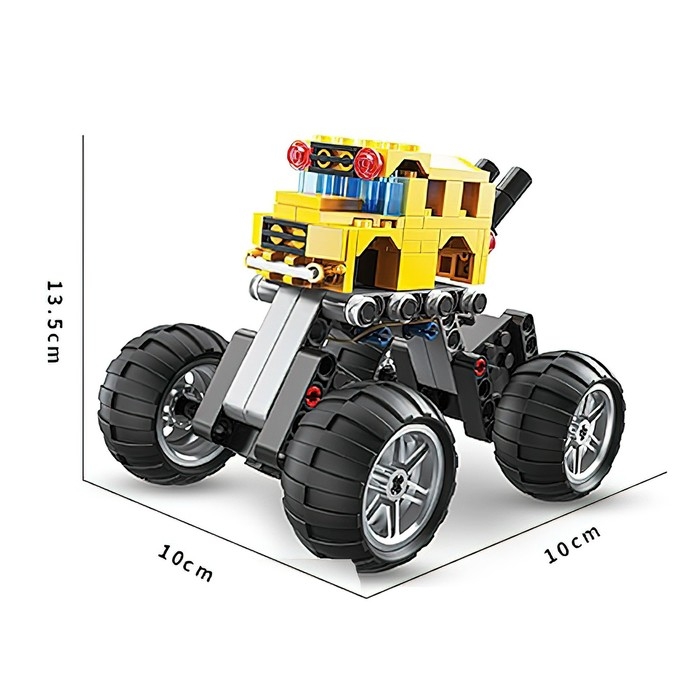 Конструктор инерционный «Внедорожник», 2 варианта сборки, 135 деталей Конструктор инерционный «Внедорожник», 2 варианта сборки, 135 деталей