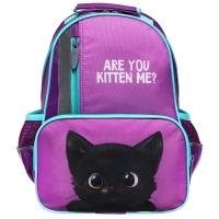 Рюкзак школьный, 37 х 26 х 13 см, эргономичная спинка, Calligrata ОРТ "Котик черный" Рюкзак школьный, 37 х 26 х 13 см, эргономичная спинка, Calligrata ОРТ "Котик черный"