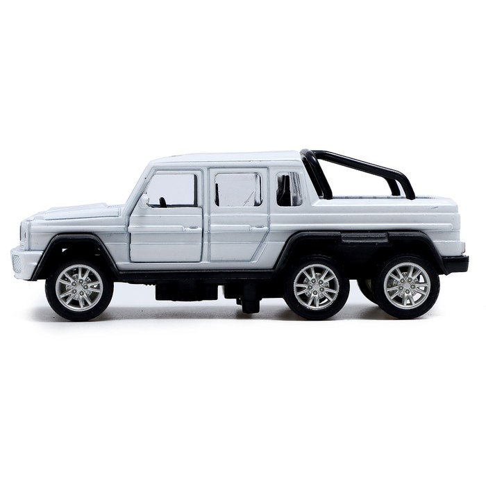 Машина металлическая &laquo;Джип 6X6&raquo;, 1:32, инерция, цвет белый