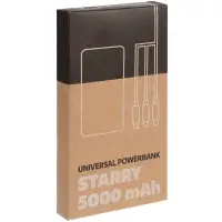 Аккумулятор Uniscend Starry с подсветкой, 5000 мАч, черный Аккумулятор Uniscend Starry с подсветкой, 5000 мАч, черный