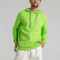 Толстовка с капюшоном Unit Kirenga зеленое яблоко, размер XL
