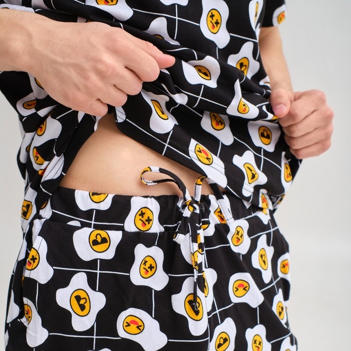 Пижама мужская KAFTAN Пижама мужская KAFTAN "Яйца" р.52, черный