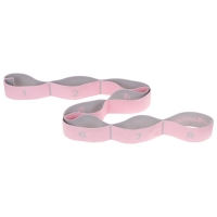 Эспандер-лента ONLYTOP, эластичная, с захватами, 90х4 см, цвет розовый