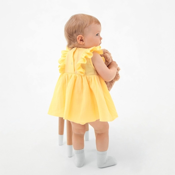 Боди детское MINAKU, цвет желтый, рост 86-92 см