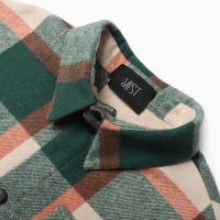 Рубашка мужская в клетку MIST, размер 50, зеленый