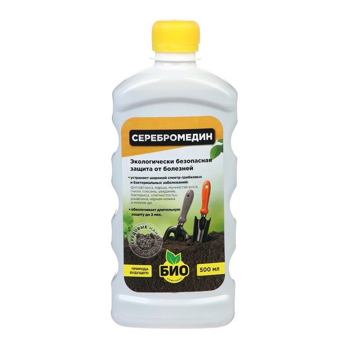 Средство для защиты растений Средство для защиты растений "БИО-комплекс", "Серебромедин", 0,5 л