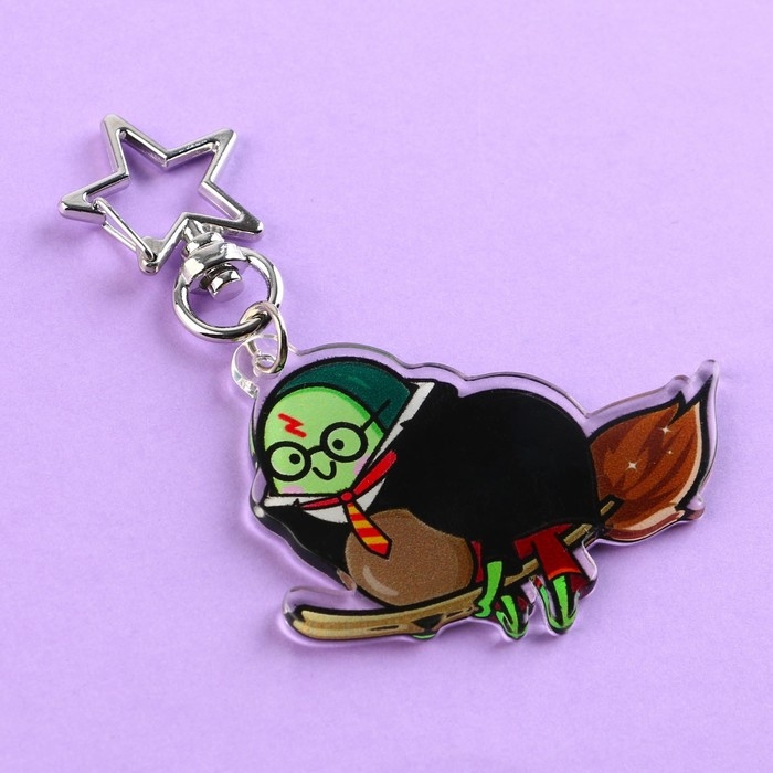 Брелок для ключей акриловый &laquo;Добавь магии&raquo;, 6 х 5,4 см