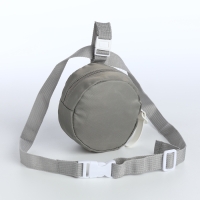 Сумка детская поясная на молнии &laquo;Выбражулька&raquo;, цвет серый