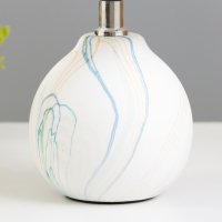 Настольная лампа "Гуте" 1хE14 белый-голубой 15х15х26 см RISALUX