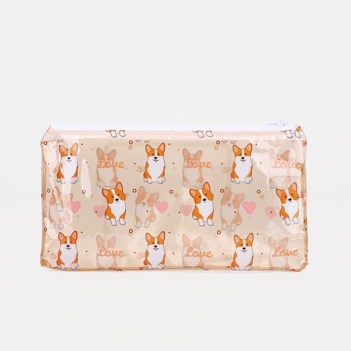 Косметичка-пенал на молнии, цвет бежевый Косметичка-пенал на молнии, цвет бежевый