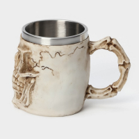 Кружка из нержавеющей стали &laquo;Череп. Хэллоуин&raquo;, 400 мл, цвет МИКС