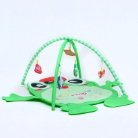 Развивающий коврик с дугами &laquo;Лягушонок&raquo;, 4 игрушки, зеркало, размер 78х69 см, Крошка Я