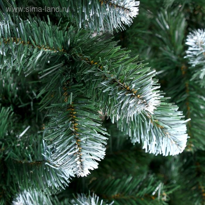 Ель искусственная Никольская иней 2,1 м (подставка пластик)