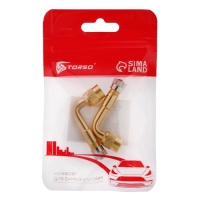 Удлинитель вентиля TORSO, металлический, угол 90&deg;, набор 2 шт