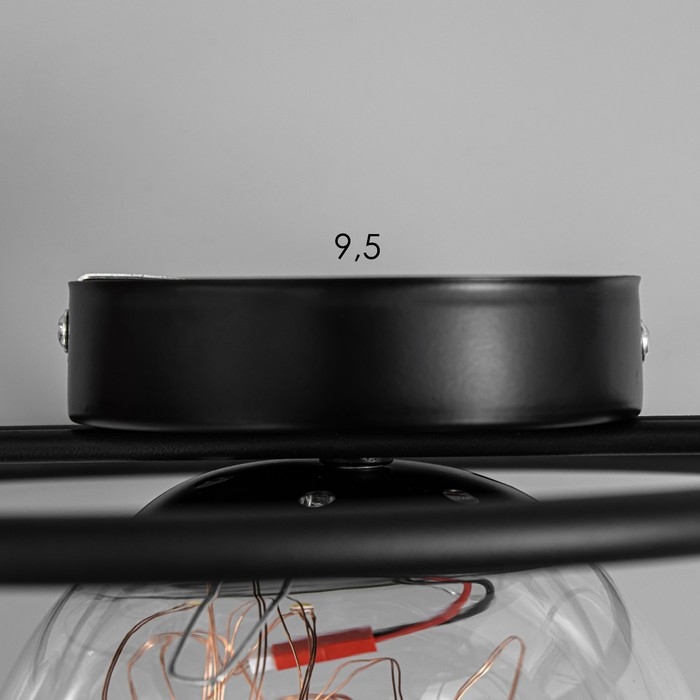 Бра "Аурита" LED 3Вт 4000К черный 32х16х25см