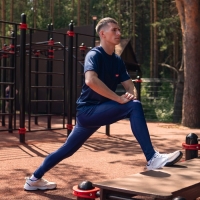 Лосины ONLYTOP беговые мужские, р. 52, цвет синий Лосины ONLYTOP беговые мужские, р. 52, цвет синий