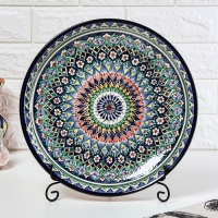 Ляган Риштанская Керамика "Узоры", 32 см, синий Ляган Риштанская Керамика "Узоры", 32 см, синий