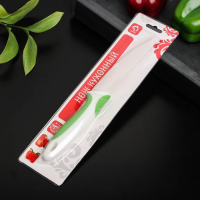 Нож керамический Доляна &laquo;Умелец&raquo;, лезвие 13 см, цвет зелёный