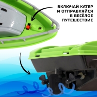 Катер радиоуправляемый &laquo;Полиция&raquo;, цвет зеленый