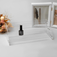 Подставка под лаки 3 этажа, 31×10,3×12,8 см, оргстекло 2 мм Подставка под лаки 3 этажа, 31×10,3×12,8 см, оргстекло 2 мм