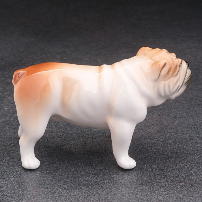 Сувенир "Английский бульдог" 5х5х10 см, ручная работа, фарфор