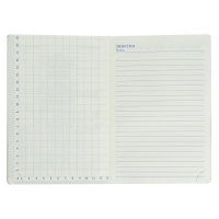 Ежедневник недатированный А5, 140 листов в клетку, с хлястиком, обложка пвх, МИКС