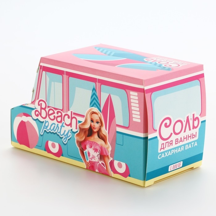 Соль для ванны Beach party, 400 г, аромат сахарной ваты, BEAUTY FOX Соль для ванны Beach party, 400 г, аромат сахарной ваты, BEAUTY FOX