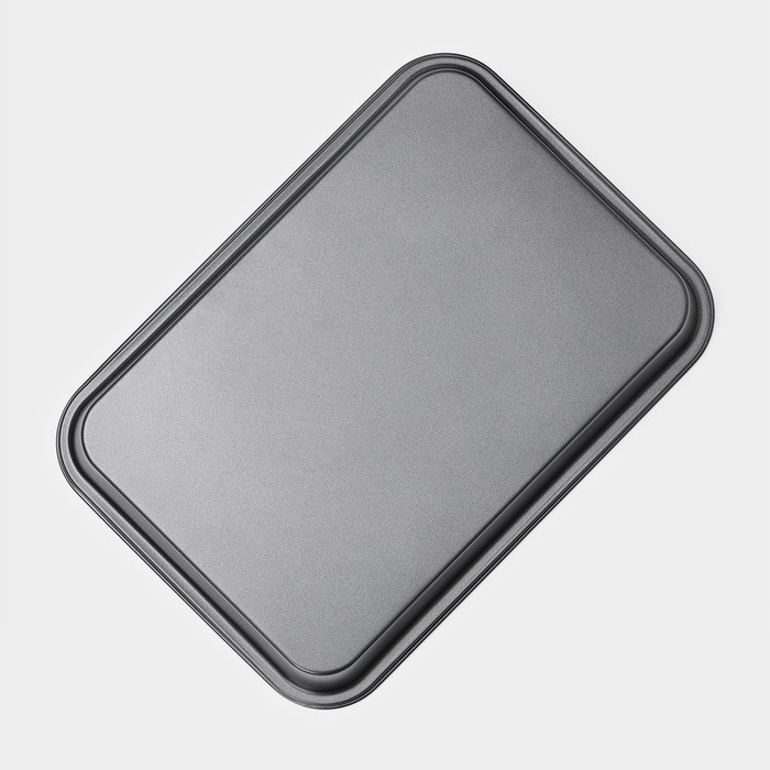 Набор противней Доляна &laquo;Жаклин&raquo;, 3 предмета: 34&times;24 см, 31,5&times;22 см, 30&times;20 см, антипригарное покрытие, цвет чёрный