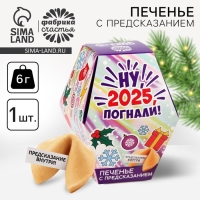 Печенье с предсказаниями в коробке &laquo;Ну, 2025, погнали&raquo;