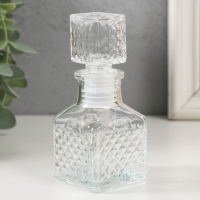 Диффузор для эфирных масел с крышкой "Ромбики" 50 мл прозрачный 4.5х4.5х10,5 см Диффузор для эфирных масел с крышкой "Ромбики" 50 мл прозрачный 4.5х4.5х10,5 см