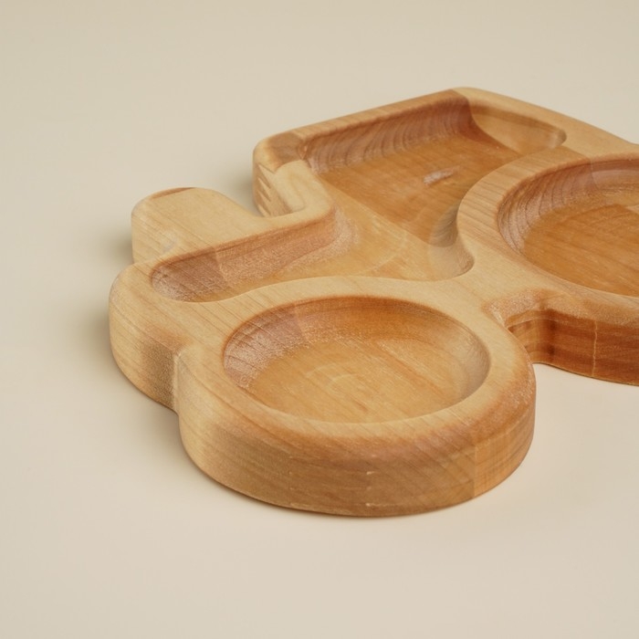 Менажница детская из берёзы Sima-Land Home Autо, 19,5&times;16&times;1,8 см