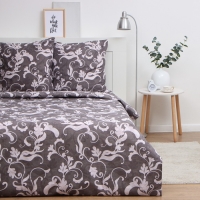 Постельное бельё Экономь и Я дуэт &laquo;Узор&raquo;, 143х215см-2шт, 215х220см, 70х70см-2шт, полисатин, 80г/м&sup2;