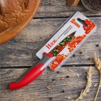 Нож кухонный с антиналипающим покрытием Доляна &laquo;Русский узор&raquo;, лезвие 8 см