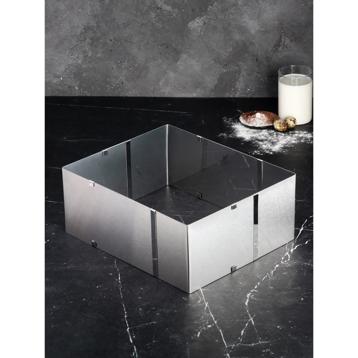 Форма раздвижная для выпечки &laquo;Прямоугольная&raquo;, h-14 см, 18х32 - 26х50 см