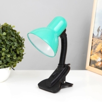 Лампа настольная Е27, с выкл. на зажиме (220В) зеленая (108В) RISALUX Лампа настольная Е27, с выкл. на зажиме (220В) зеленая (108В) RISALUX