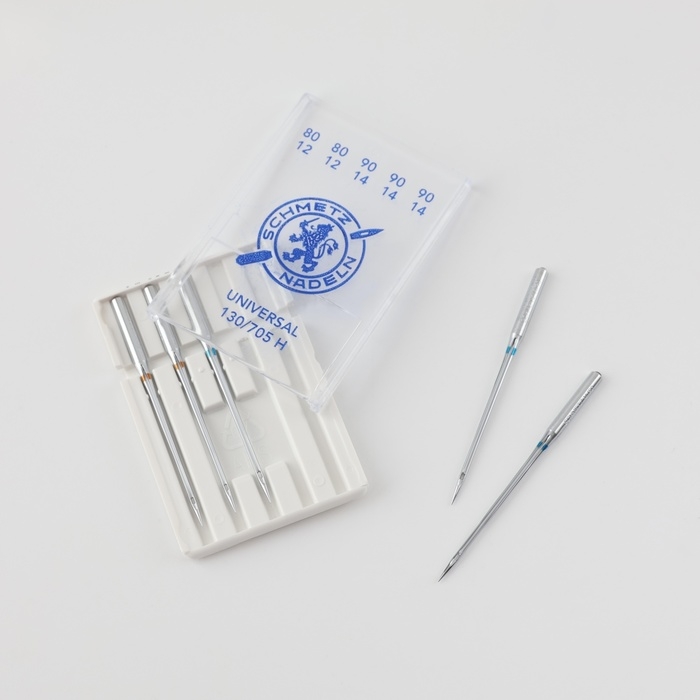 Иглы для бытовых швейных машин, универсальные, №80/90, 5 шт Иглы для бытовых швейных машин, универсальные, №80/90, 5 шт