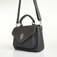 Сумка женская на клапане TEXTURA, маленький размер, цвет тёмно-серый Сумка женская на клапане TEXTURA, маленький размер, цвет тёмно-серый