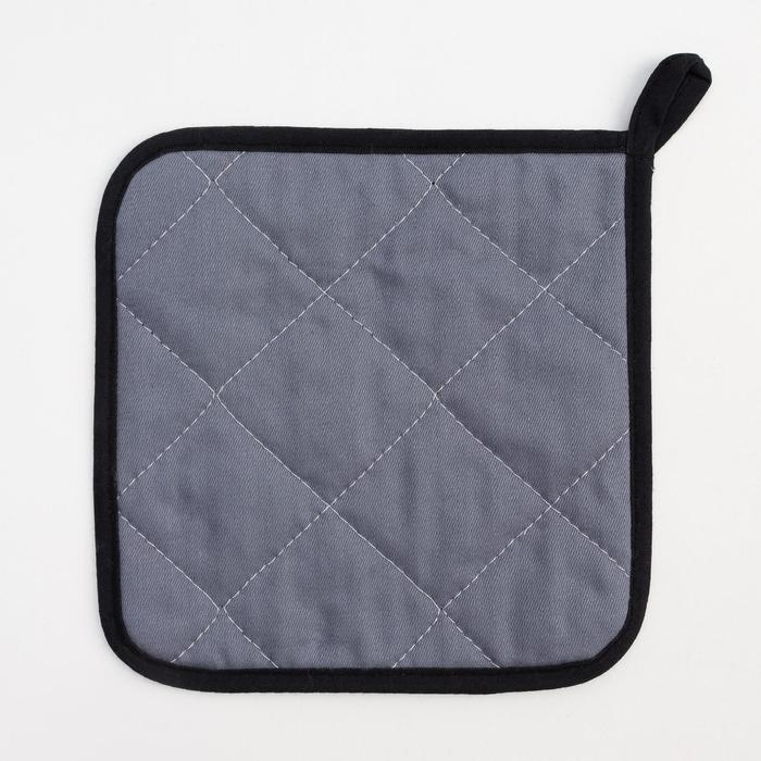 Набор кухонный &laquo;Новогодний лес&raquo; варежка-прихватка 20х28см, прихватка 19х19см,100%хл