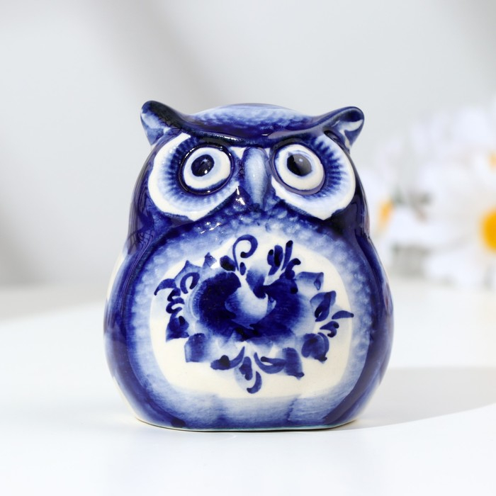 Сувенир &laquo;Совёнок&raquo;,  гжель